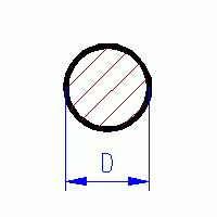 Tyč Pakfong kruhového průřezu ø 0.45 mm (NSR045)