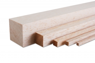 Balsa lišta hranol 7x7x1000 mm