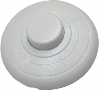Tlačítko nožní kul.2pin ON-OFF 250V/2A bílé