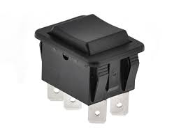 Přepínač kolébkový 3pol./6pin ON-OFF-ON 250V/10A černý