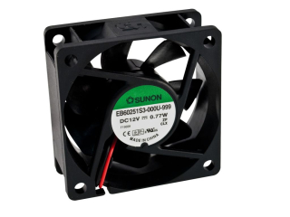 Ventilátor axiální 12VDC, 60x60x25mm, 27,04m3/h; 21dBA