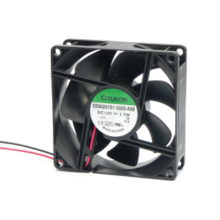 Ventilátor axiální 12VDC, 80x80x25mm, 69,7m3/h; 33dBA