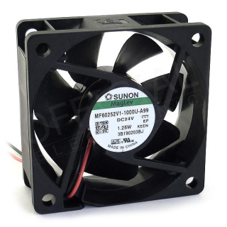 Ventilátor axiální 24VDC,  60x60x25mm, 39,72m3/h; 27dBA