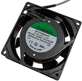 Ventilátor axiální 230VAC,  80x80x25mm, 30,6m3/h; 30dBA