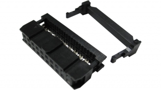 IDC zásuvka 20 pinů na plochý kabel 1,27 mm, rozteč vývodů 2,54 mm