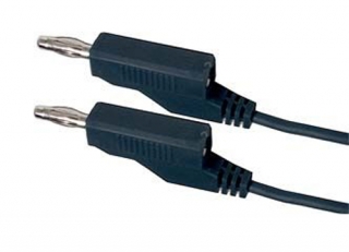 Propojovací kabel 0,35mm2/ 0,5m s banánky černý