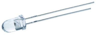 LED 5mm bílá studená 3000mcd 15° 1mA