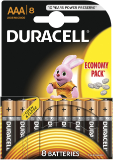 Baterie mikrotužková AAA / R3 1,5V alkalická Duracell