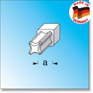ZÁSLEPKA - KOSTKA černá