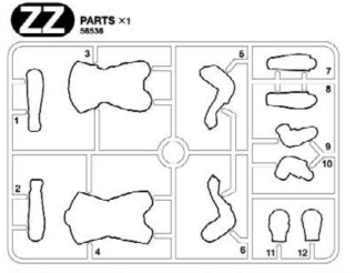ZZ PARTS -FIGURKA ŘIDIČ