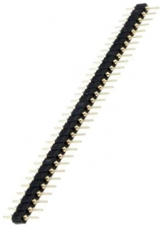 Kolíková lišta 32 pinů; přímá; 2,54 mm; THT; konfigurace 1x32; precizní