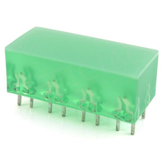 LED 22x10mm zelená 5-10mcd L-895/8GDT