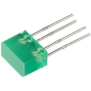LED 10x5mm zelená 5-20mcd L-835/2GDT