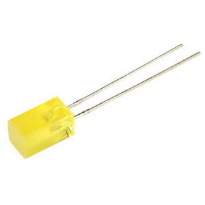 LED 5x5mm žlutá 1-5mcd L-1553YDT