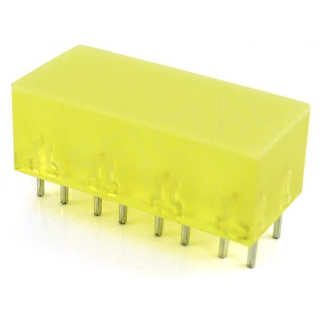 LED 22x10mm žlutá 5-10mcd L-895/8YDT
