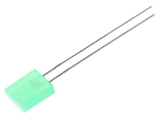LED 7x2.3mm zelená 1.3-8mcd L-153GDT