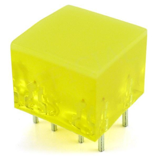 LED 10x10mm žlutá 5-20mcd L-875/4YDT