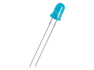LED 5mm modrá 12V, 20-40mcd L-53MBDL-12V
