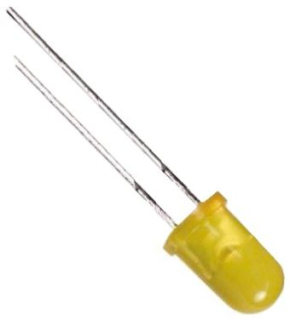 LED 5mm žlutá 0.8-3.2mcd L-53LYD