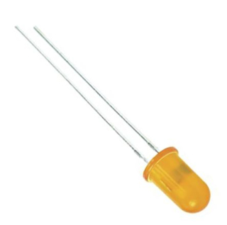 LED 5mm oranžová 8-30mcd L-53ED