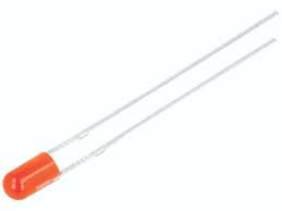 LED 3mm červená 10-15mcd OSNR3134B, BEZ LÍMCE