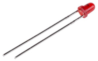 LED 3mm červená 12-20mcd L-36BID, BLIKAJÍCÍ