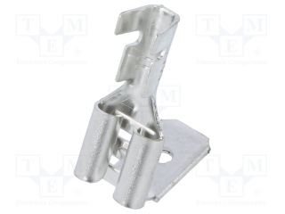 Faston plochý 6,3 mm dutinka + zástrčka 0,5-1,0 mm²