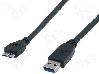 Kabel USB A zástrčka - USB B micro zástrčka 0.5m USB 3.0