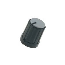 Knoflík miniaturní s ukazatelem, plast; Ø hřídel 6mm; Ø13,3x16,5mm