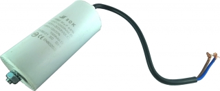 Kondenzátor motorový rozběhový 80uF/450V AC, Ø55x116mm, kabel