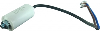 Kondenzátor motorový rozběhový 4uF/450V AC, Ø30x58mm, kabel
