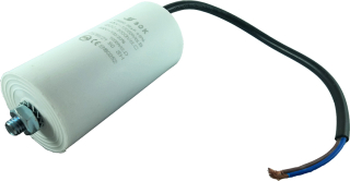 Kondenzátor motorový rozběhový 35uF/450V AC, Ø45x95mm, kabel