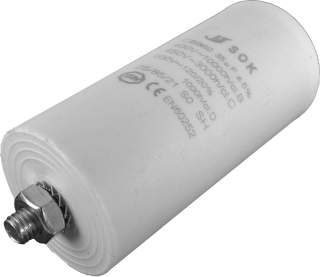 Kondenzátor motorový rozběhový 35uF/450V AC, Ø40x95mm