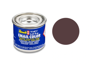 Barva emailová Revell č. 84 : Koženě hnědá matná (Leather Brown Matt) 14 ml