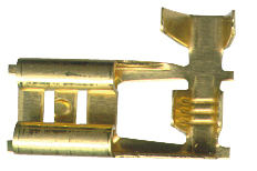 Faston plochý 6,3 mm dutinka 1,0-2,5 mm² úhlová