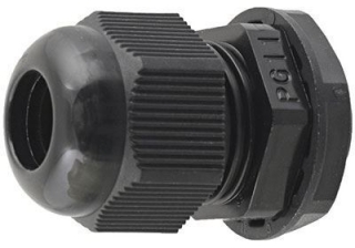 Kabelová průchodka PG-11 pro kabel 5,0-10mm černá