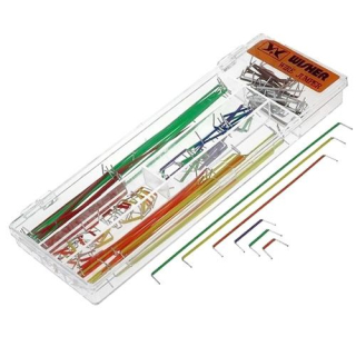Propojky nepájivého kontaktního pole,140ks, různá délka i barva, 22AWG