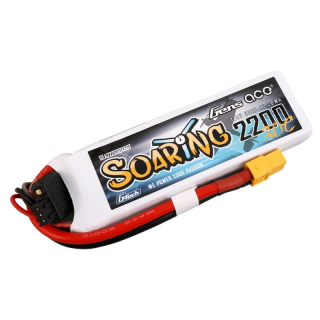 Gens ACE Soaring LiPo - 2S 2200mAh 7,4V 2S1P (30C) XT60 Plug