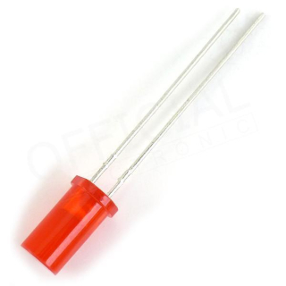 LED 5mm červená 2-5mcd L-483IDT