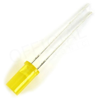 LED 5mm žlutá 2-5mcd L-483YDT