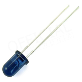 Led 5mm IR vysílač 940 nm modrá, 20mW 30°,L-53F3BT