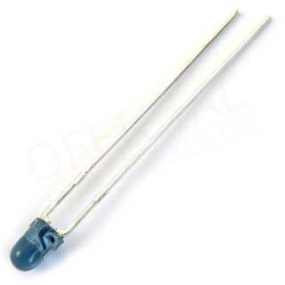 Led 3mm IR vysílač 940 nm modrá, 3,6mW 30°,L-934F3BT