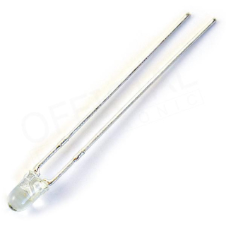 Led 3mm IR vysílač 940 nm, čirá 3,6mW 30°,L-934F3C