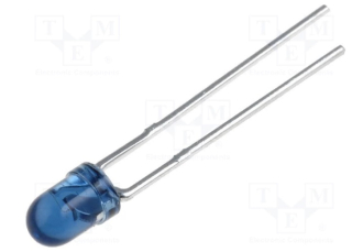 Led 3mm fototranzistor modrá, L-93DP3BT
