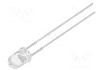 LED 4mm bílá 7000 mcd