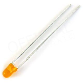 LED 3mm oranžová 500-1100 mcd L-934SED