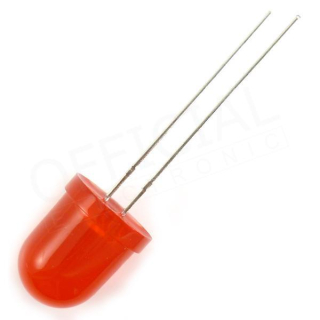 LED 10mm červená 40-150 mcd, L-813ID