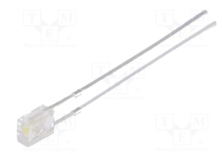LED 3x2mm bílá 750-1000mcd