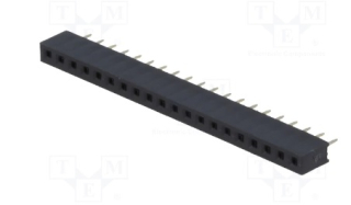 Dutinková lišta 2.7 mm,1-řada x 20, rovné vývody RM=2 mm