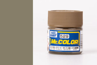 Barva akrylová Gunze č. 529 : Pololesklá IDF šedá (Mr. Color IDF Gray 2 (-1981 Golan) C529 10 ml
